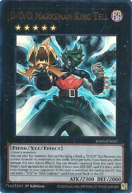 D/D/D Marksman King Tell (Ultra Rare) RA05-EN047 card from Rarity Collection 5
