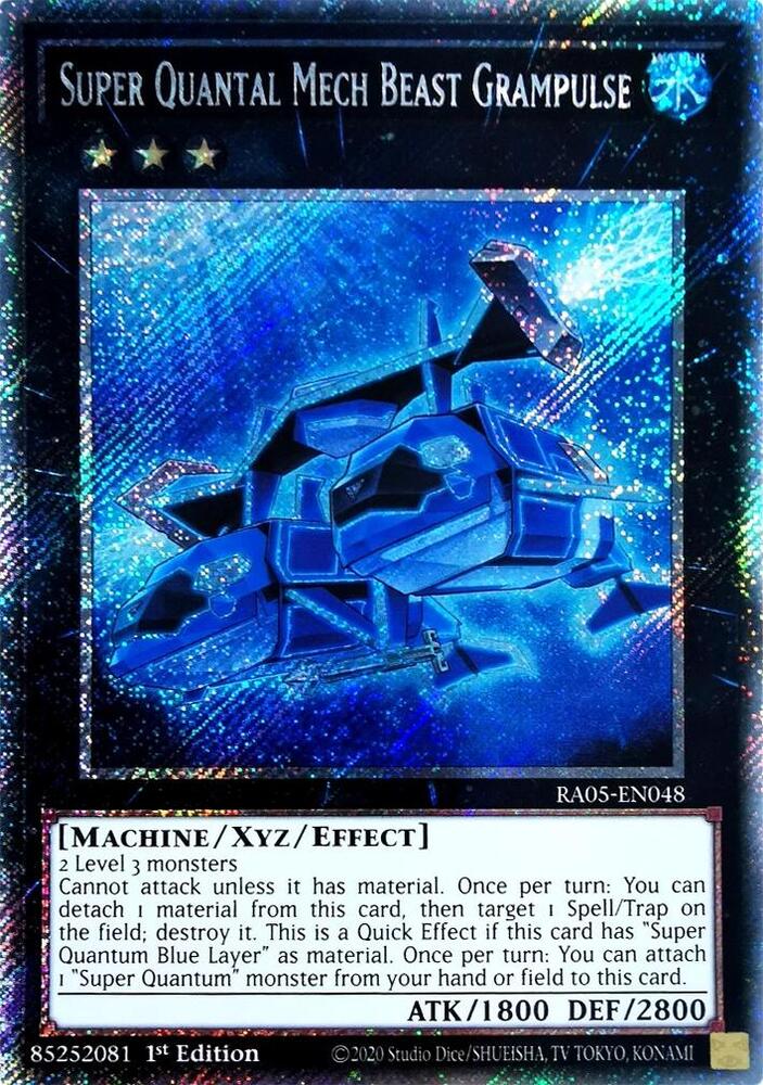 Super Quantal Mech Beast Grampulse (Platinum Secret Rare) RA05-EN048 card from Rarity Collection 5