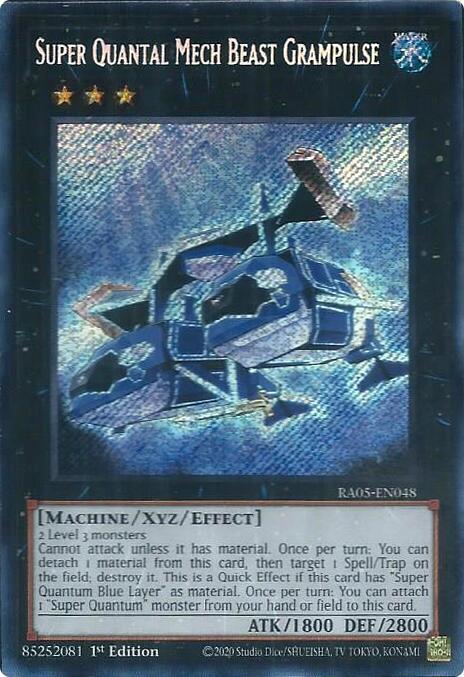 Super Quantal Mech Beast Grampulse (Secret Rare) RA05-EN048 card from Rarity Collection 5