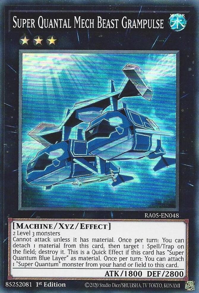 Super Quantal Mech Beast Grampulse RA05-EN048 card from Rarity Collection 5