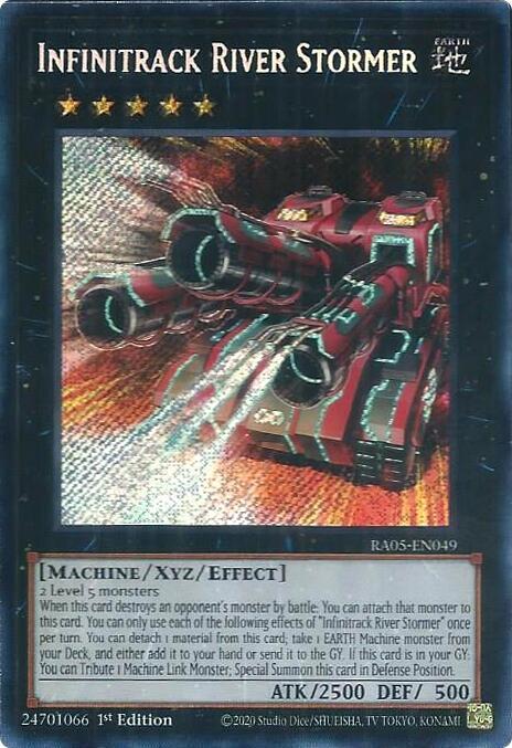 Infinitrack River Stormer (Secret Rare) RA05-EN049 card from Rarity Collection 5