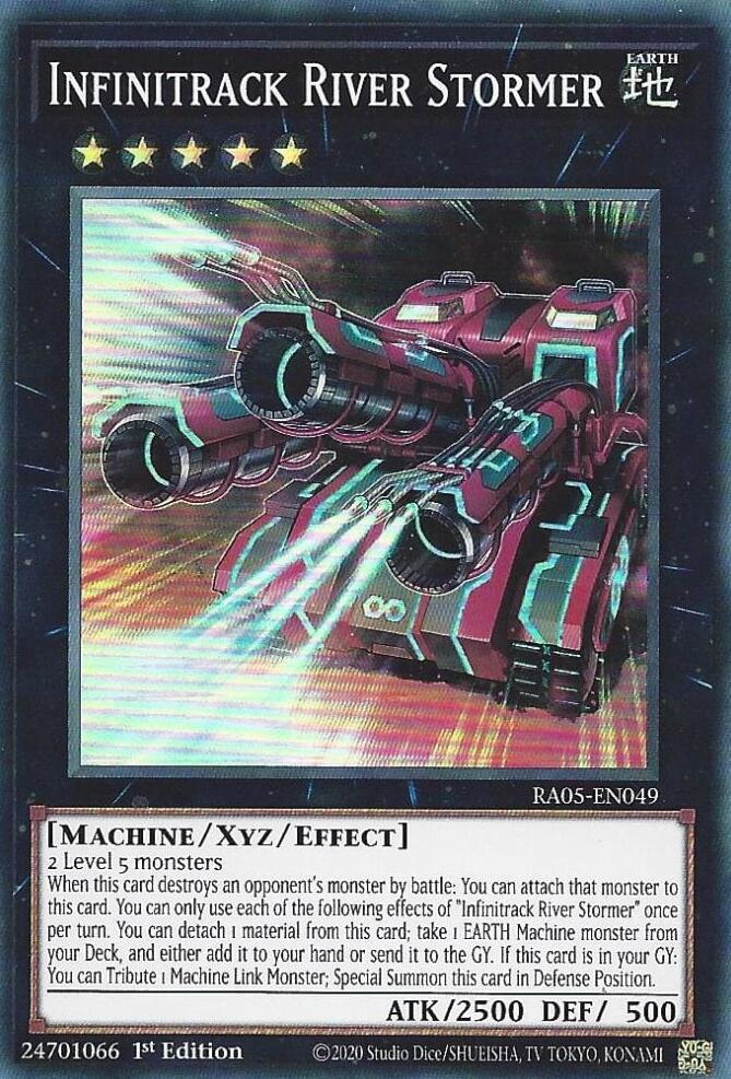 Infinitrack River Stormer RA05-EN049 card from Rarity Collection 5