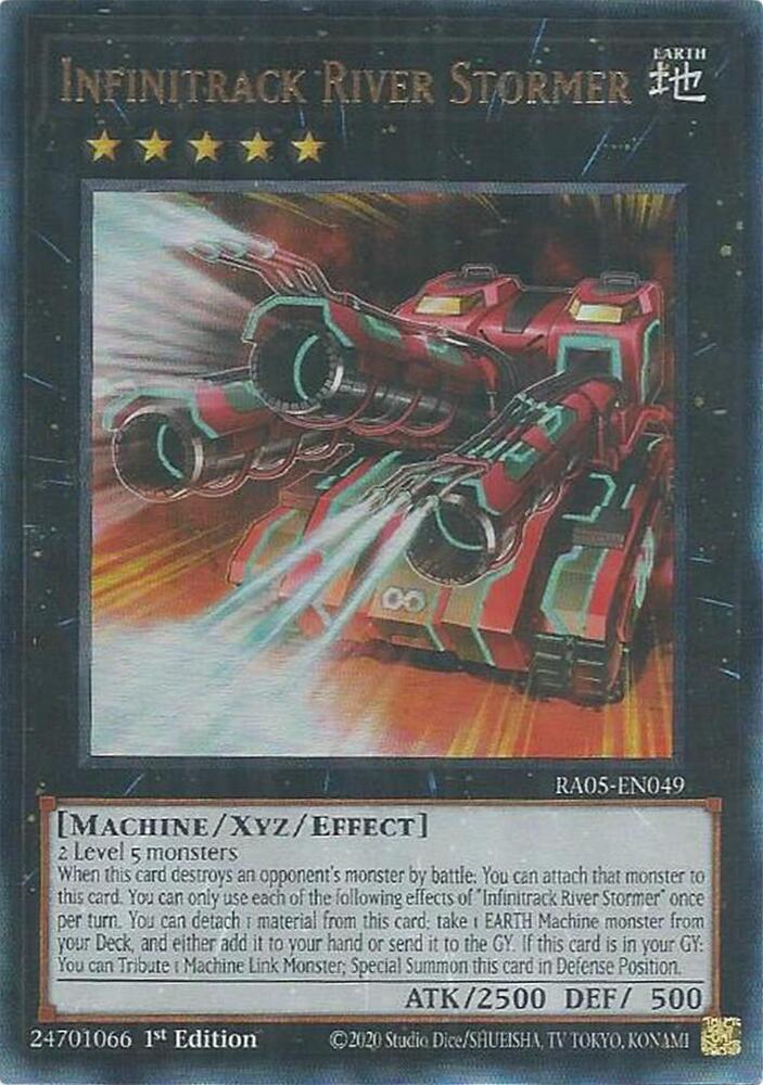 Infinitrack River Stormer (PUR) RA05-EN049 card from Rarity Collection 5