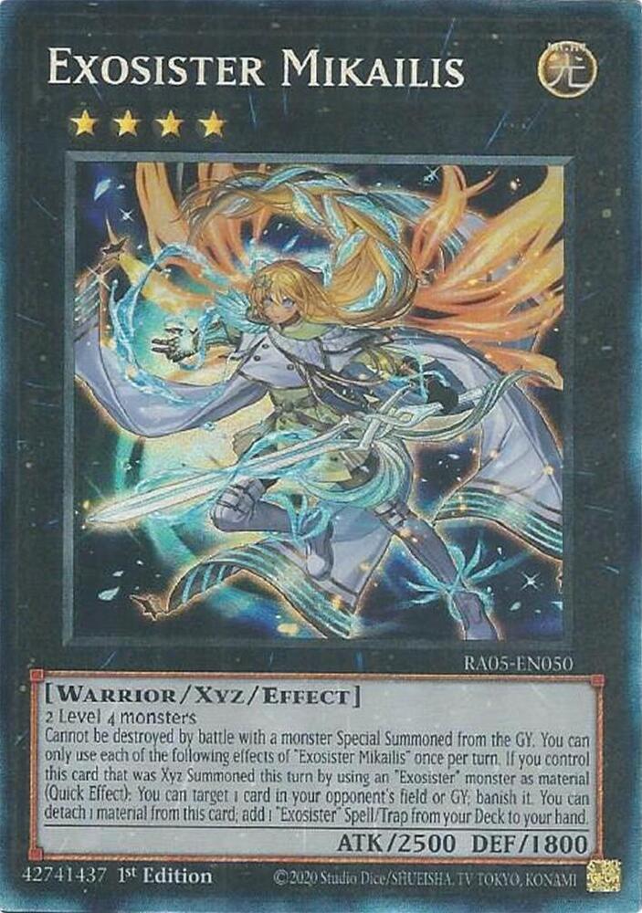 Exosister Mikailis (PCR) RA05-EN050 card from Rarity Collection 5