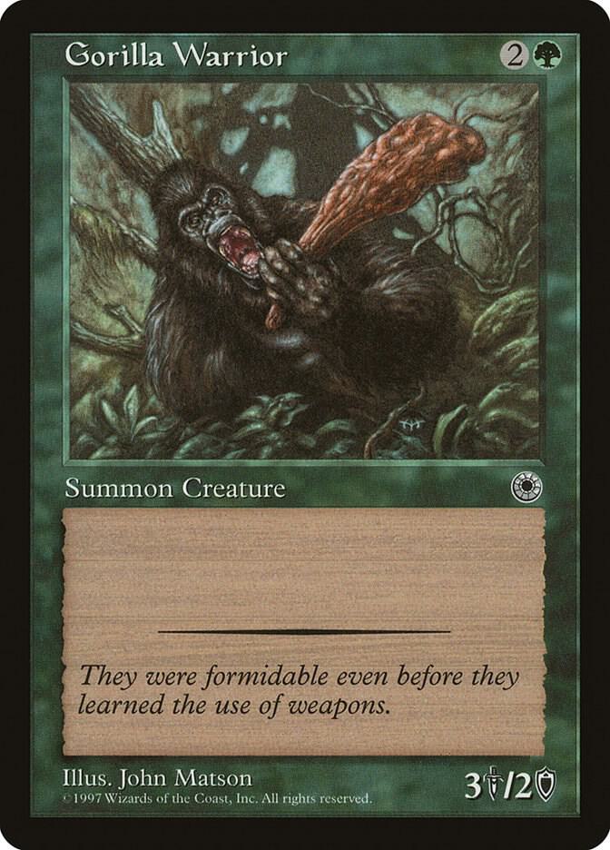 Gorilla Warrior card from Portal