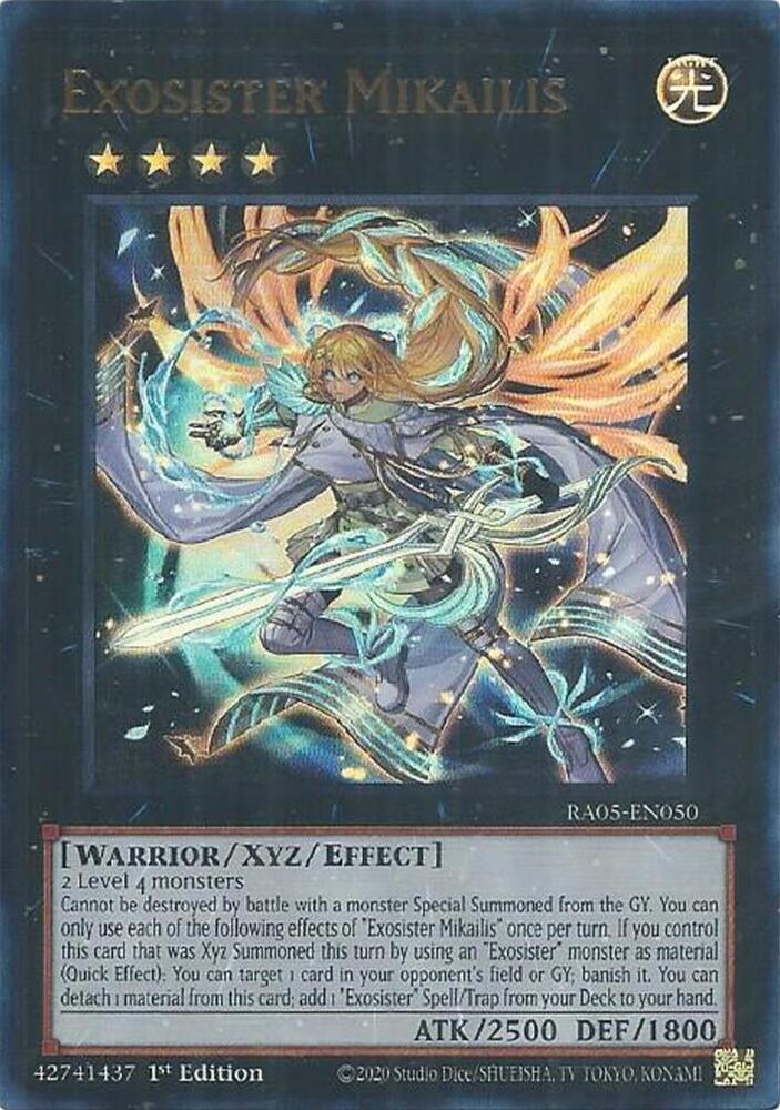 Exosister Mikailis (Ultra Rare) RA05-EN050 card from Rarity Collection 5