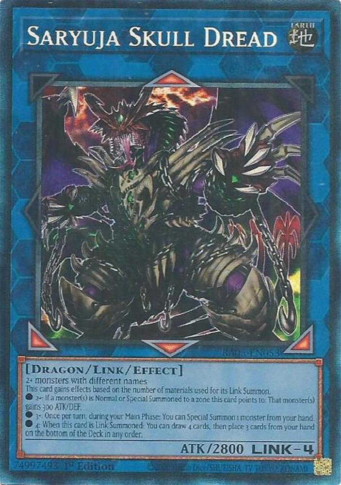 Saryuja Skull Dread (PCR) RA05-EN053 card from Rarity Collection 5