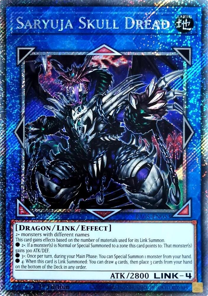Saryuja Skull Dread (Platinum Secret Rare) RA05-EN053 card from Rarity Collection 5