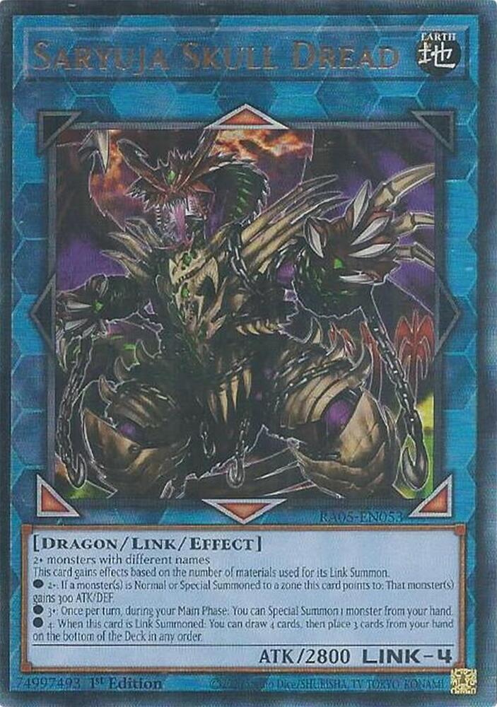 Saryuja Skull Dread (PUR) RA05-EN053 card from Rarity Collection 5