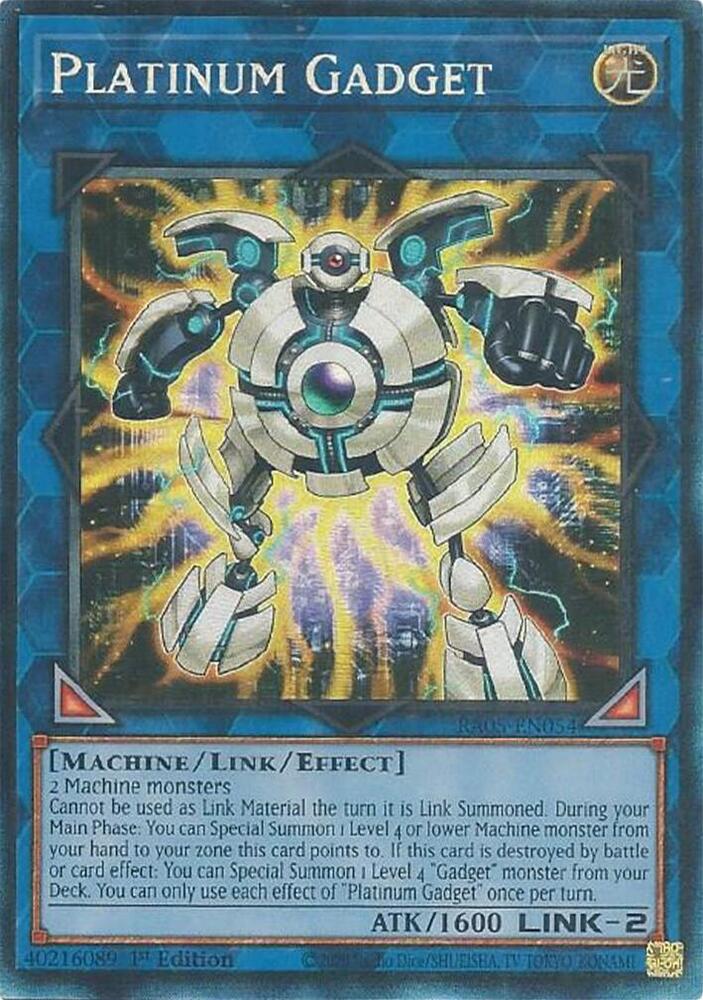 Platinum Gadget (PCR) RA05-EN054 card from Rarity Collection 5