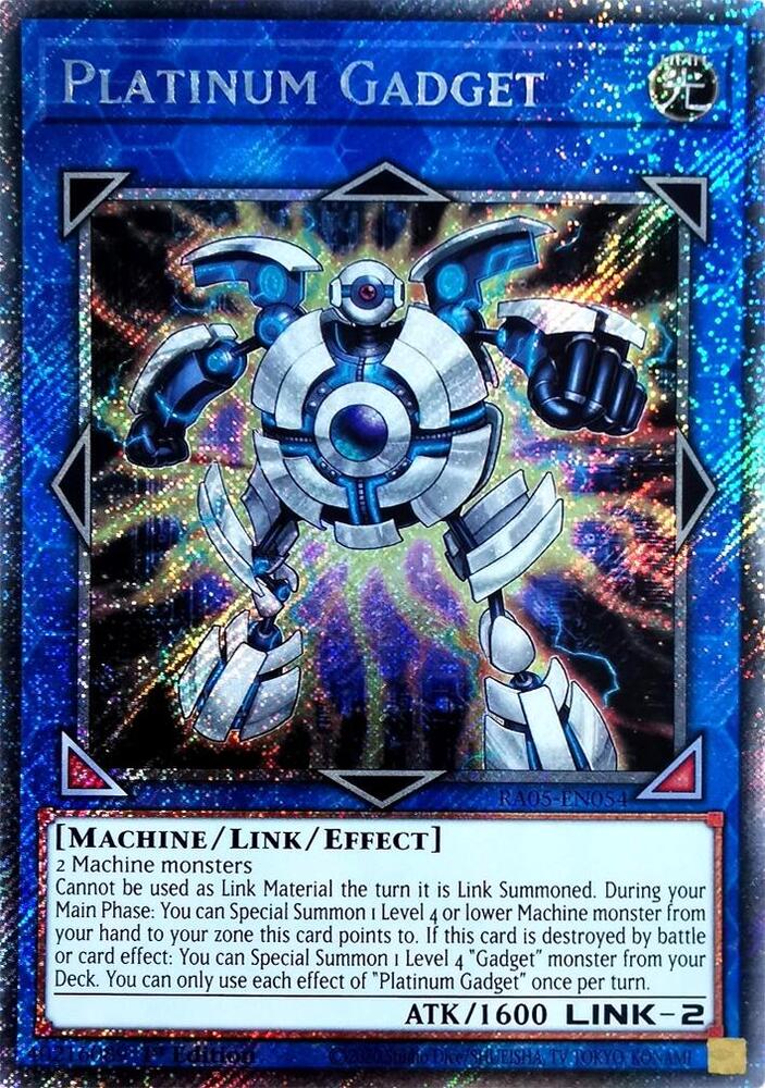 Platinum Gadget (Platinum Secret Rare) RA05-EN054 card from Rarity Collection 5