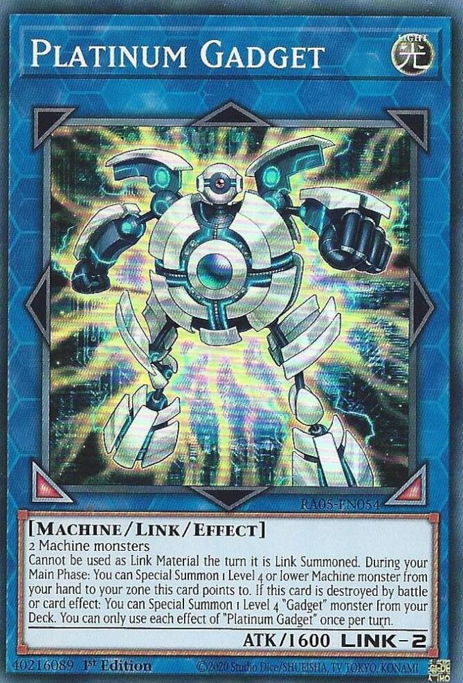 Platinum Gadget RA05-EN054 card from Rarity Collection 5