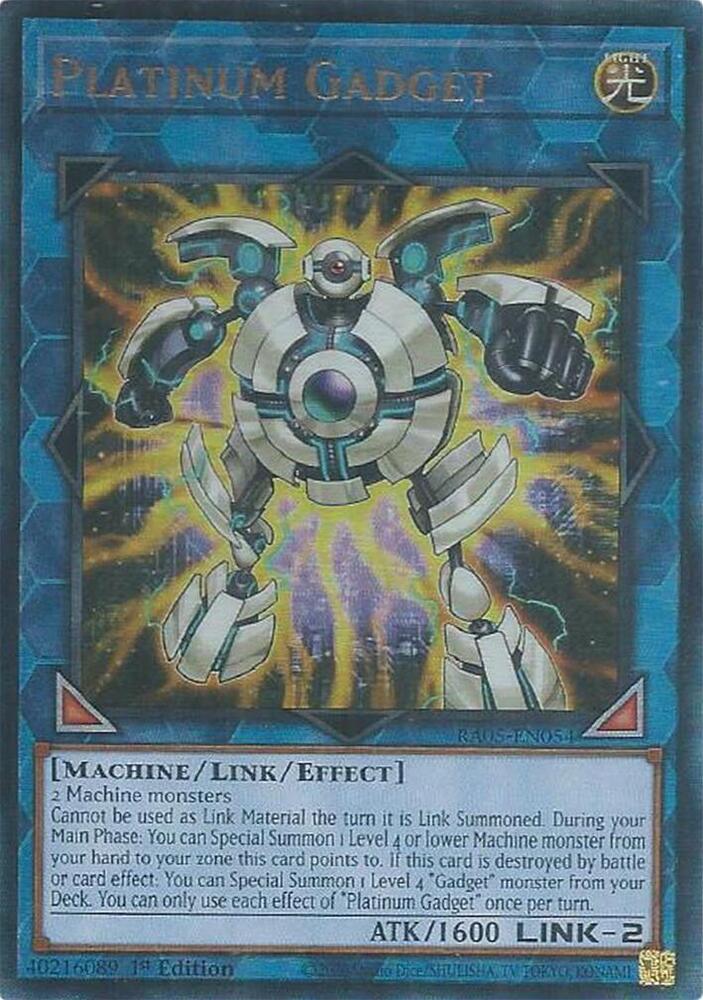 Platinum Gadget (PUR) RA05-EN054 card from Rarity Collection 5