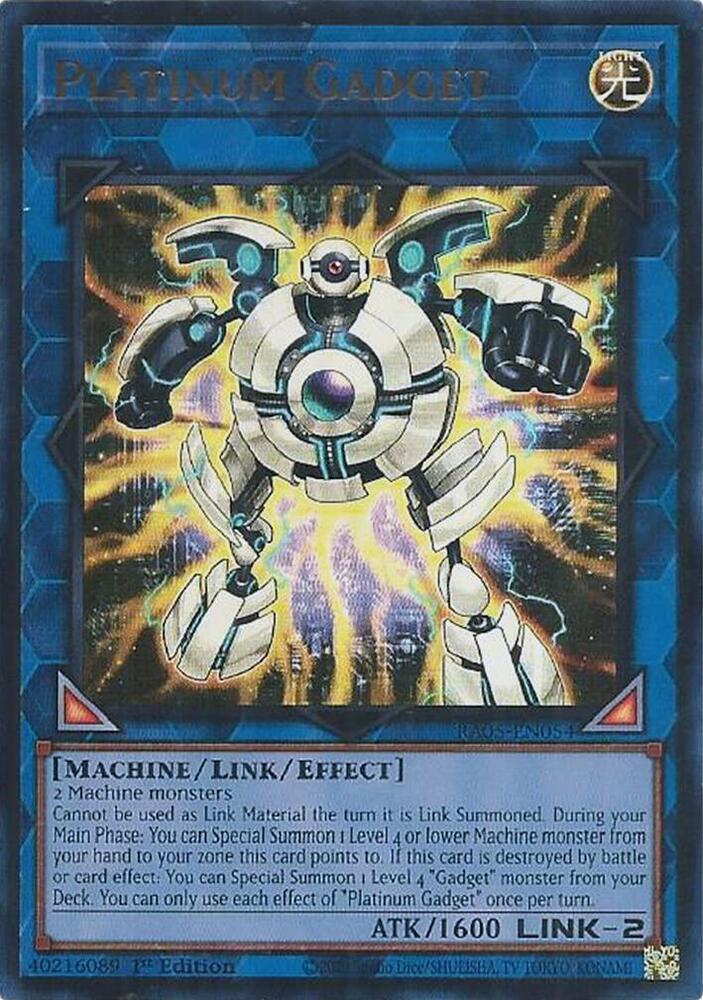 Platinum Gadget (Ultra Rare) RA05-EN054 card from Rarity Collection 5