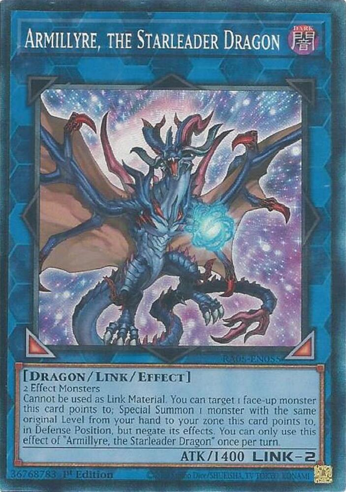 Armillyre, the Starleader Dragon (PCR) RA05-EN055 card from Rarity Collection 5