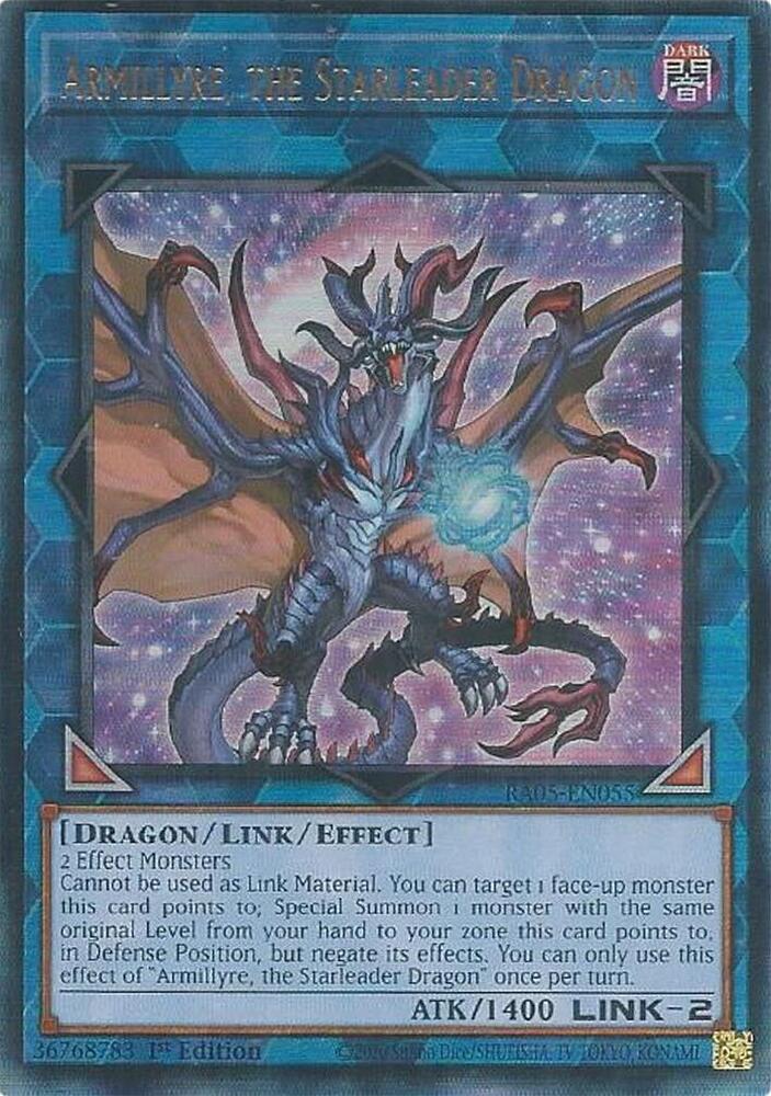 Armillyre, the Starleader Dragon (PUR) RA05-EN055 card from Rarity Collection 5