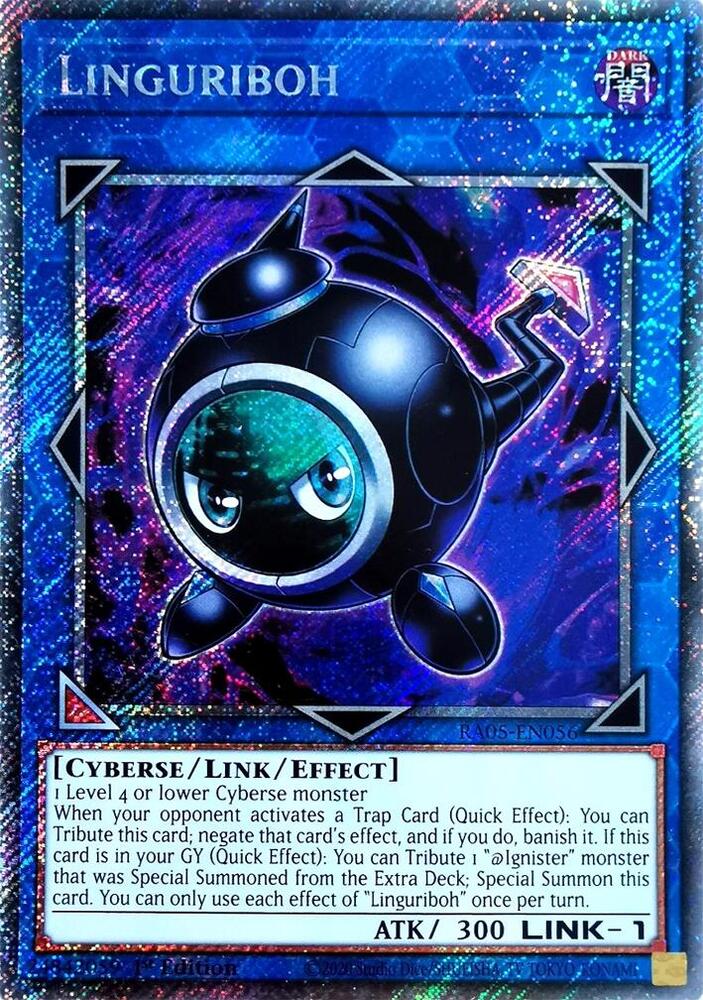 Linguriboh (Platinum Secret Rare) RA05-EN056 card from Rarity Collection 5