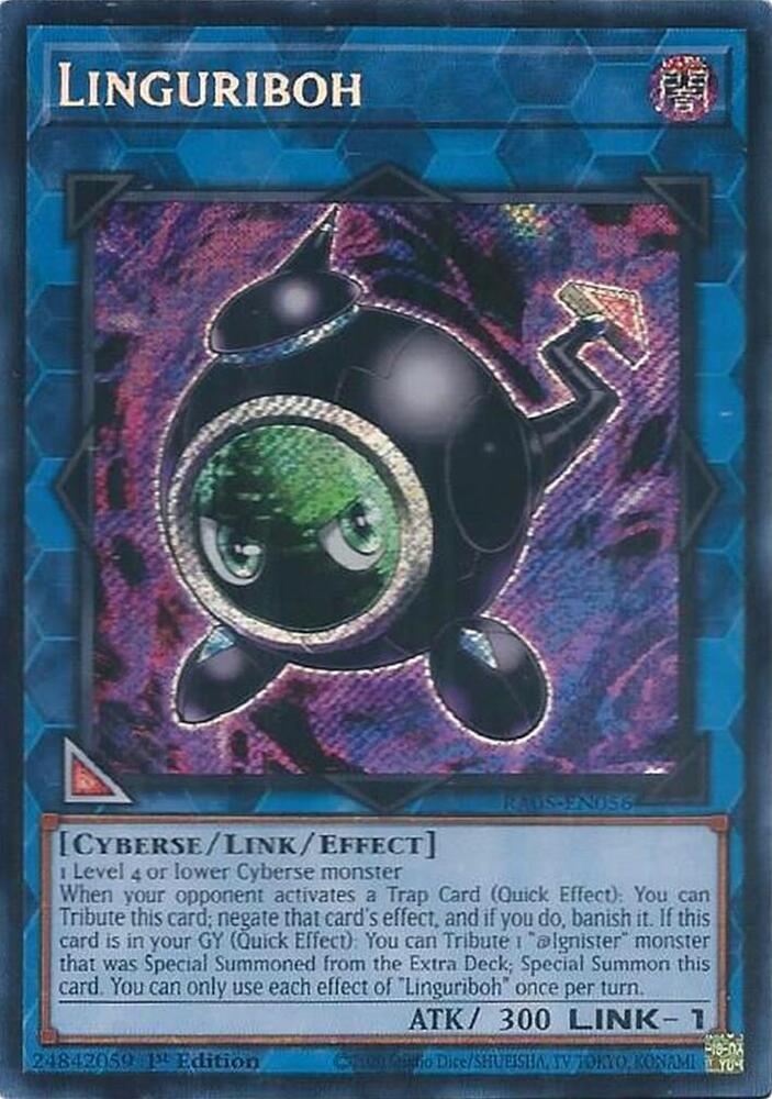 Linguriboh (Secret Rare) RA05-EN056 card from Rarity Collection 5