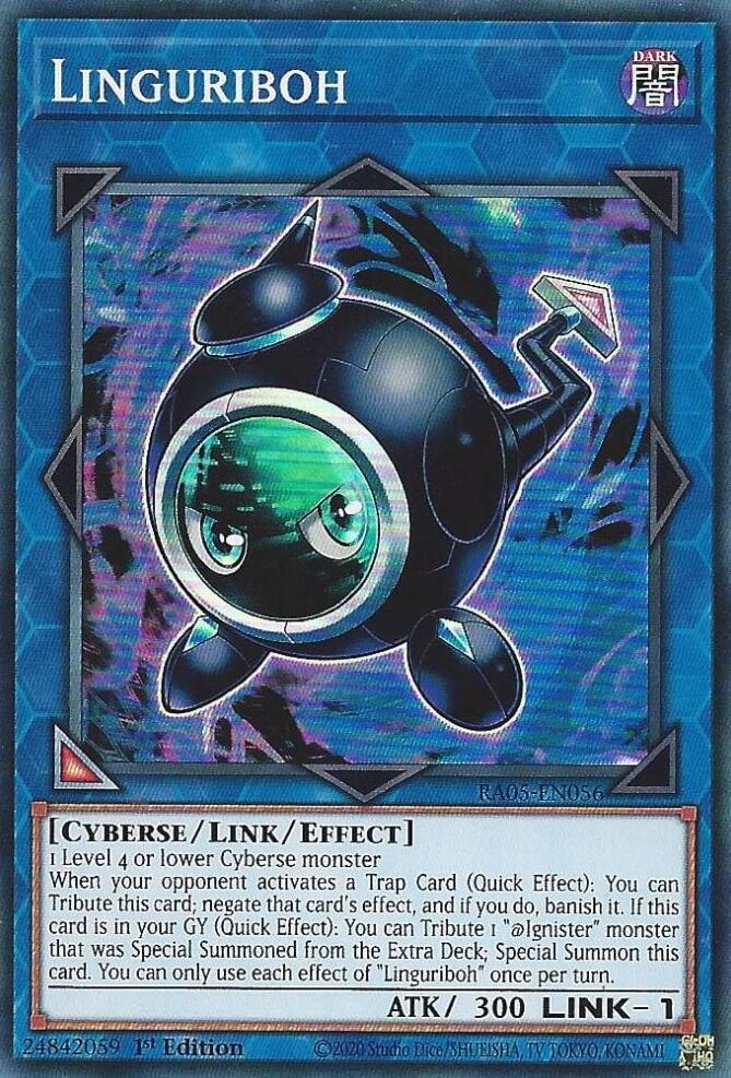 Linguriboh RA05-EN056 card from Rarity Collection 5