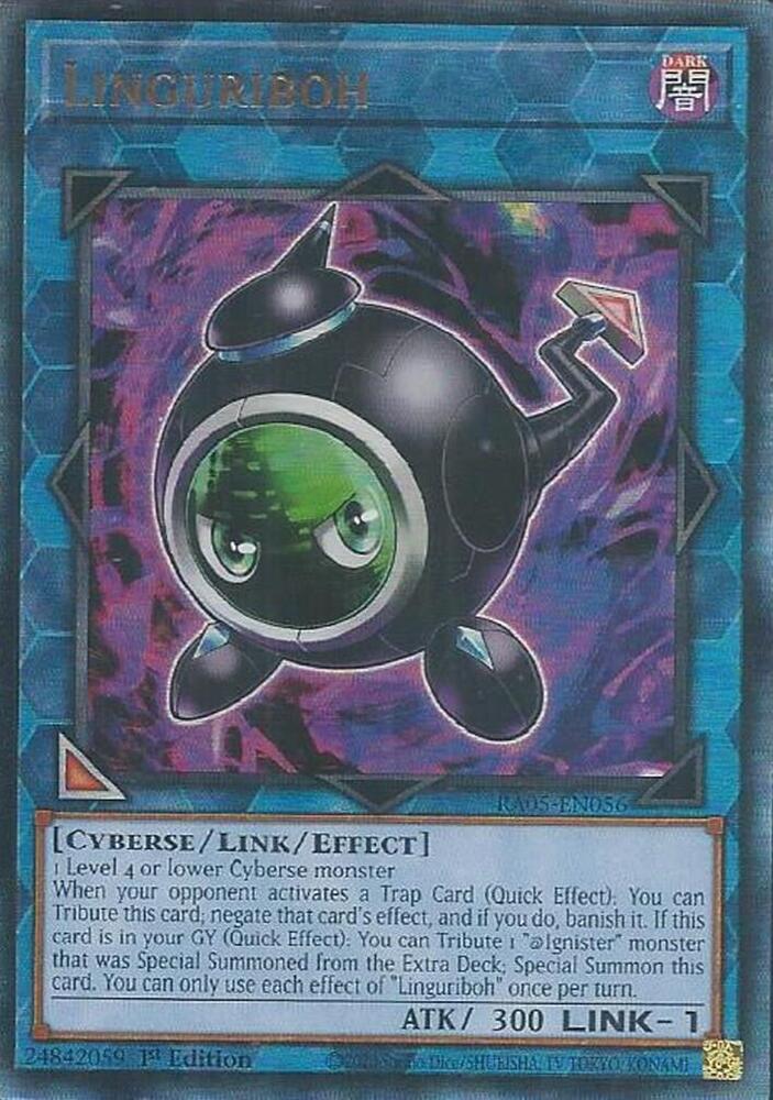 Linguriboh (PUR) RA05-EN056 card from Rarity Collection 5