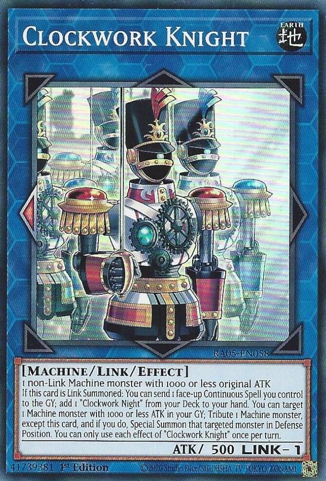 Clockwork Knight RA05-EN058 card from Rarity Collection 5
