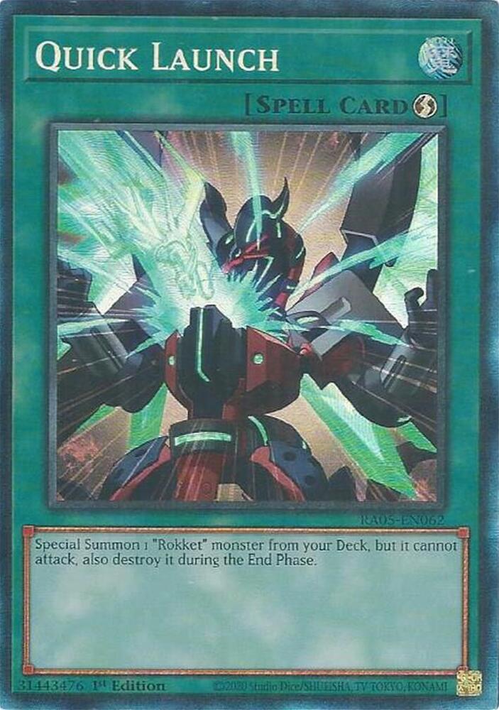 Quick Launch (PCR) RA05-EN062 card from Rarity Collection 5