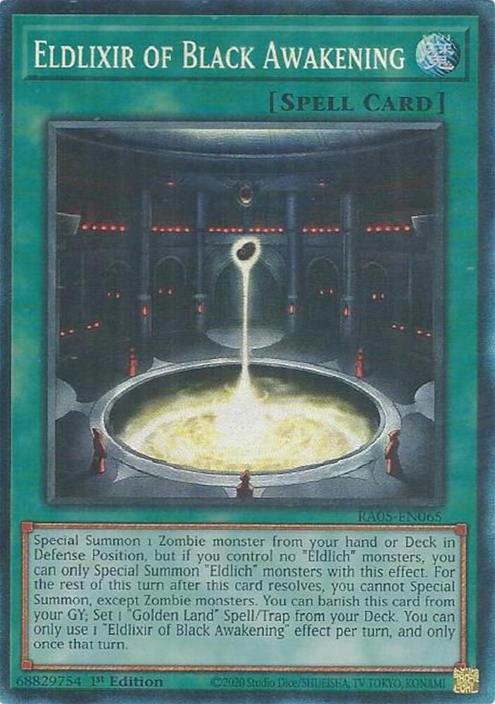 Eldlixir of Black Awakening (PCR) RA05-EN065 card from Rarity Collection 5