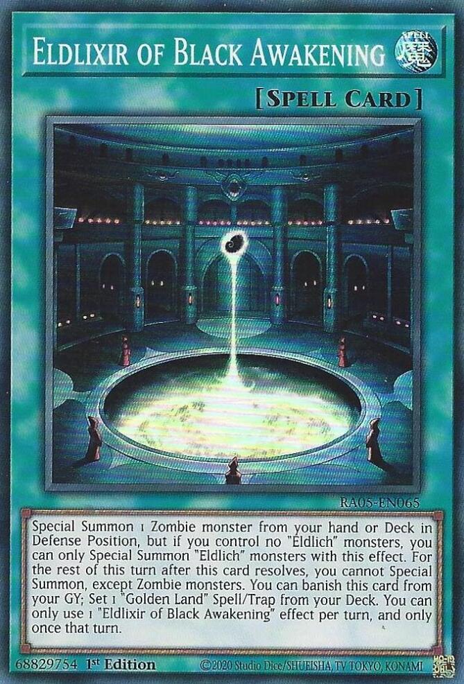 Eldlixir of Black Awakening RA05-EN065 card from Rarity Collection 5