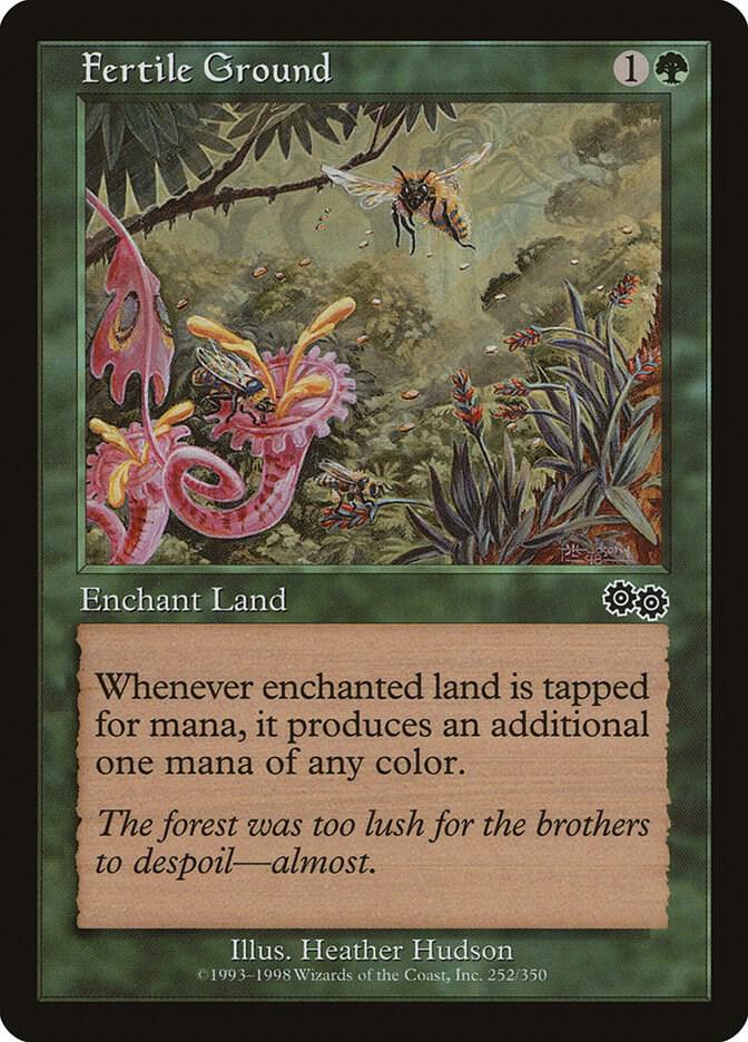 Fertile Ground 252 card from Urza's Saga