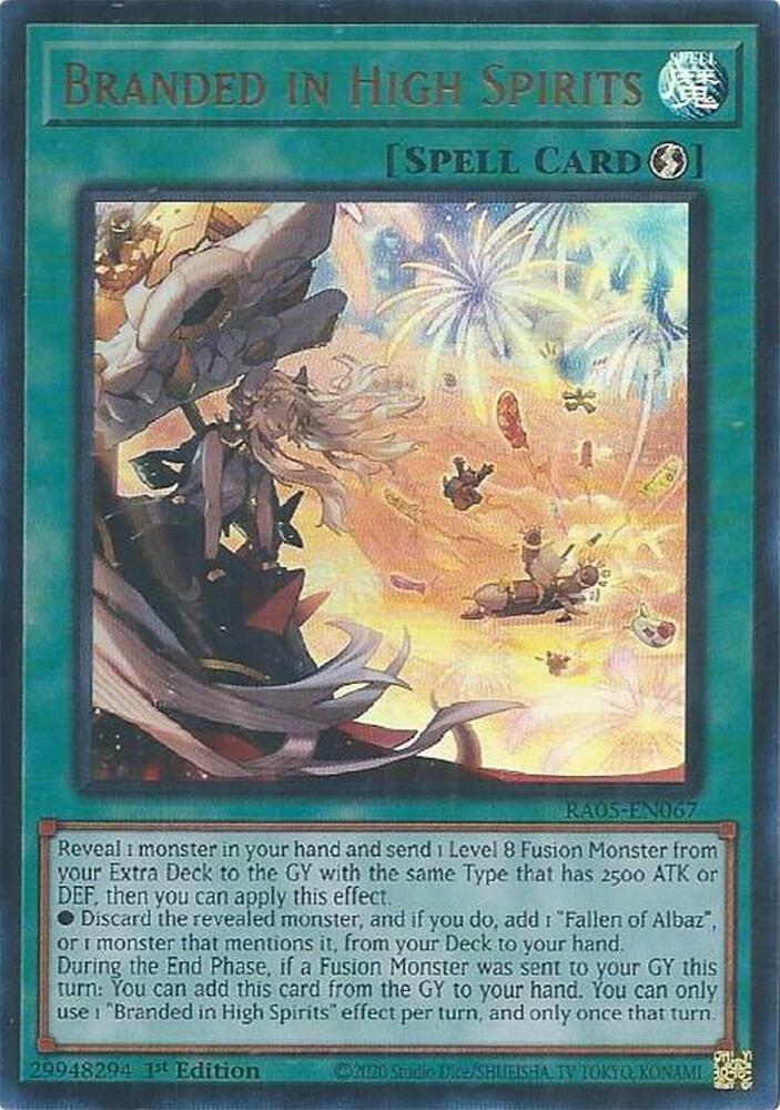 Branded in High Spirits (Ultra Rare) RA05-EN067 card from Rarity Collection 5
