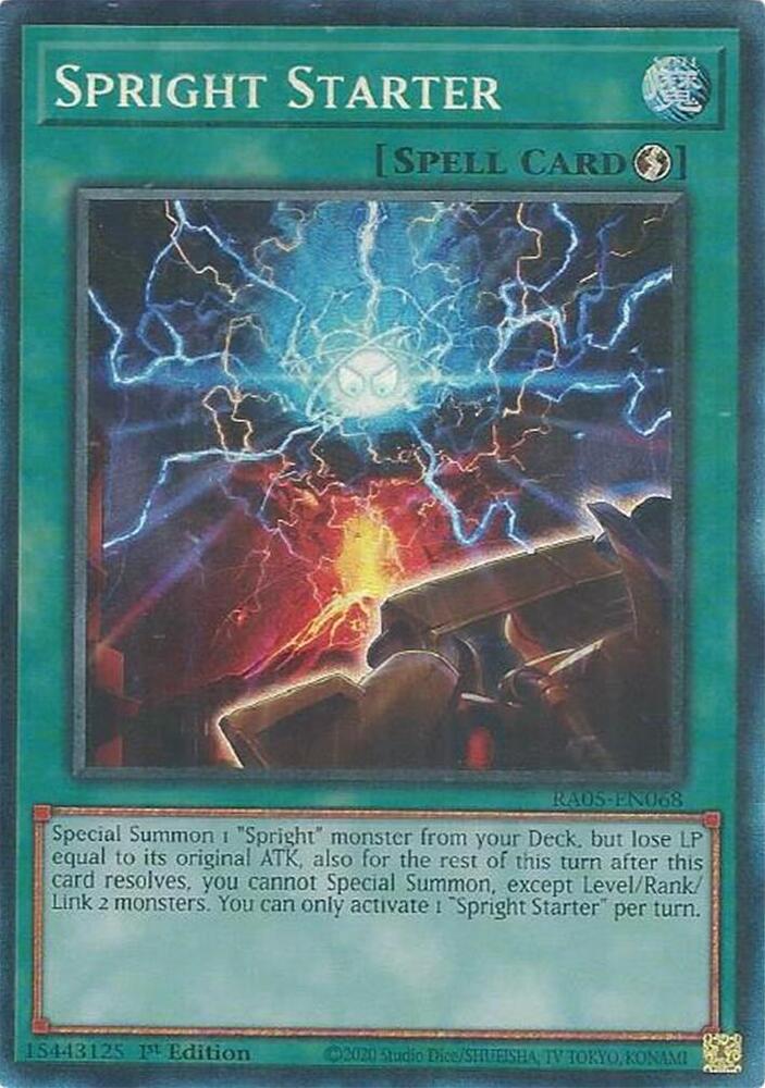 Spright Starter (PCR) RA05-EN068 card from Rarity Collection 5