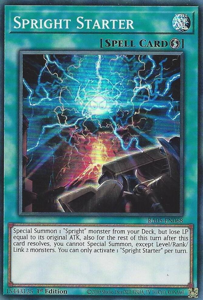 Spright Starter RA05-EN068 card from Rarity Collection 5