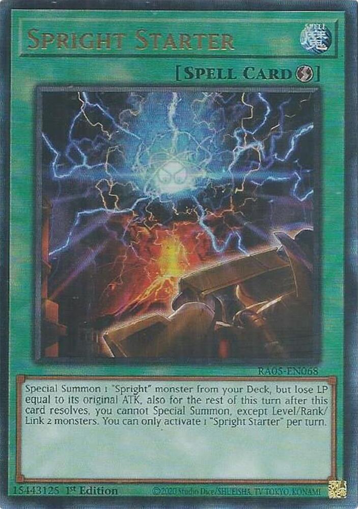 Spright Starter (PUR) RA05-EN068 card from Rarity Collection 5
