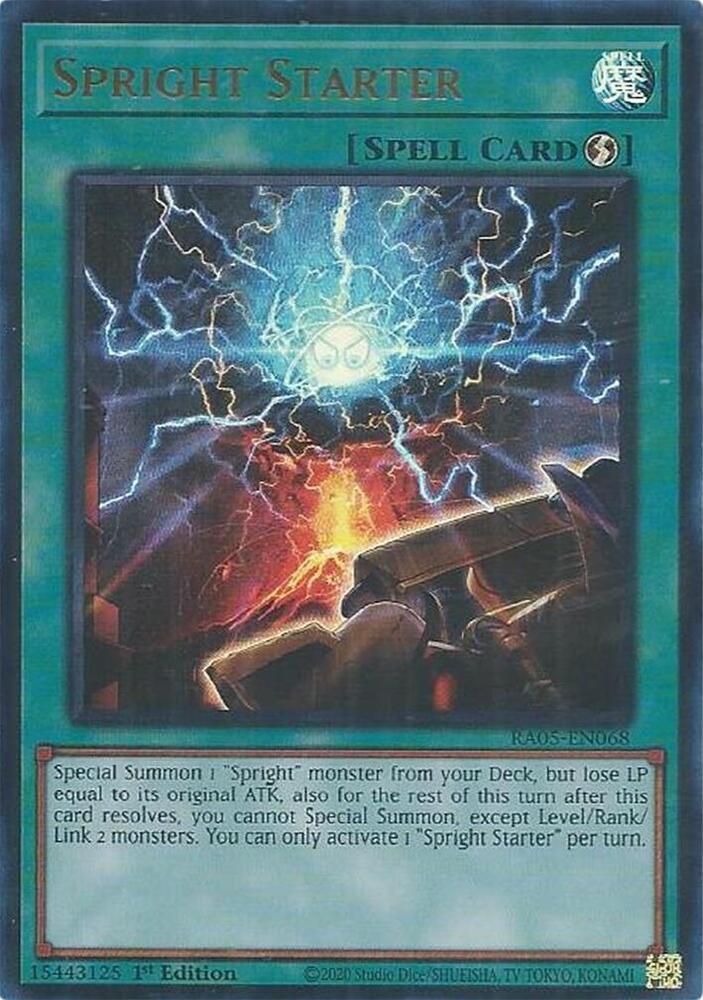 Spright Starter (Ultra Rare) RA05-EN068 card from Rarity Collection 5