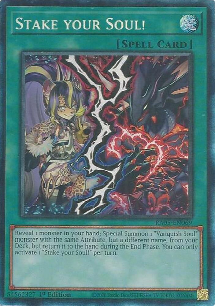 Stake your Soul! (PCR) RA05-EN069 card from Rarity Collection 5