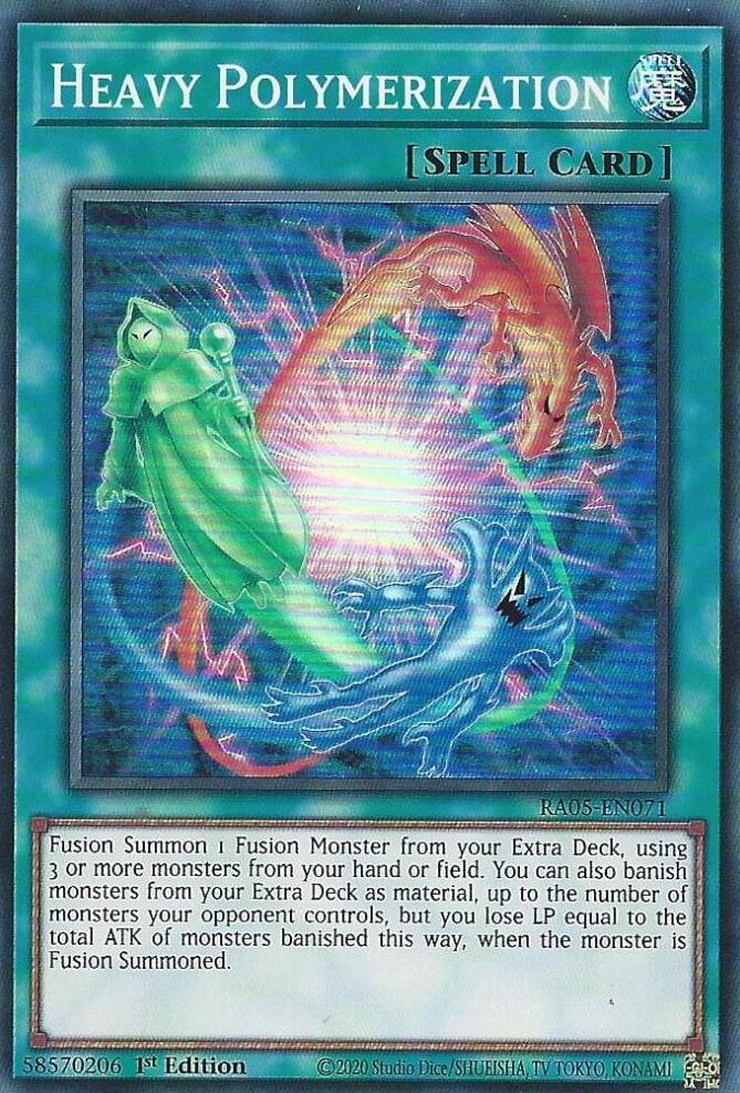 Heavy Polymerization RA05-EN071 card from Rarity Collection 5