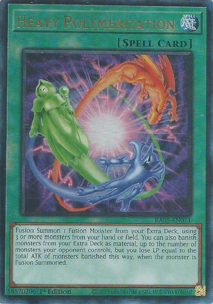 Heavy Polymerization (PUR) RA05-EN071 card from Rarity Collection 5