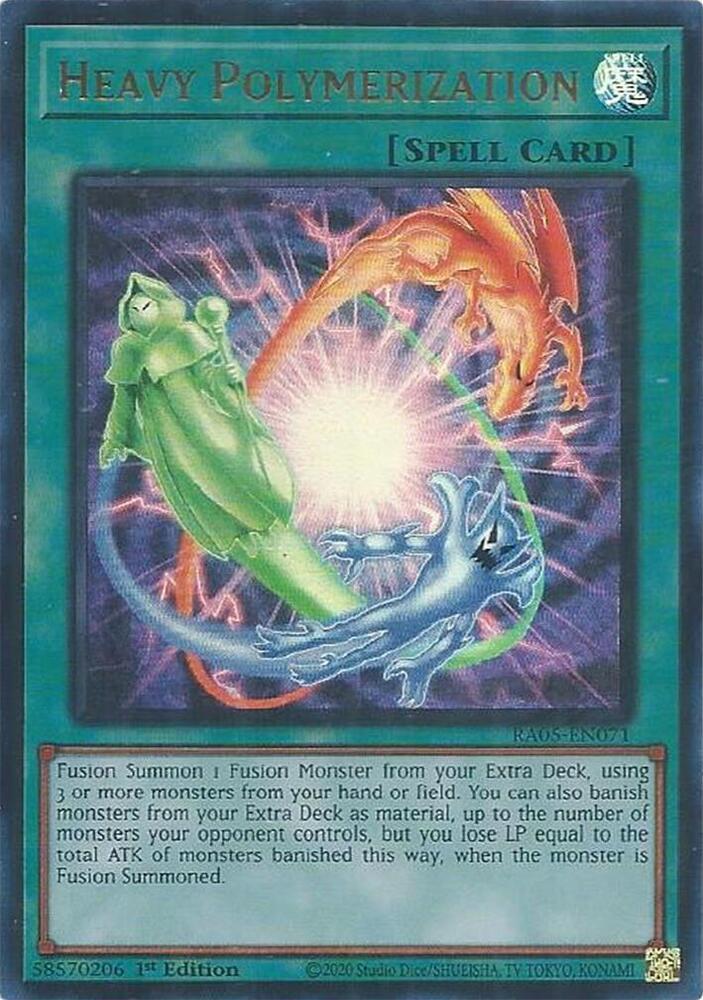 Heavy Polymerization (Ultra Rare) RA05-EN071 card from Rarity Collection 5