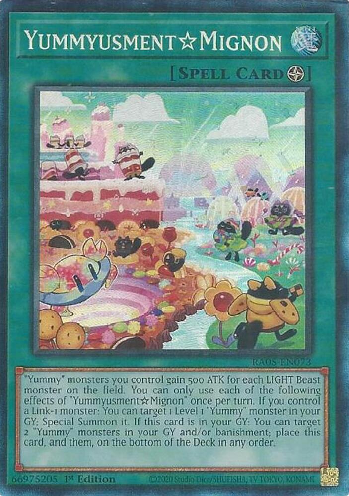 YummyusmentMignon (PCR) RA05-EN073 card from Rarity Collection 5