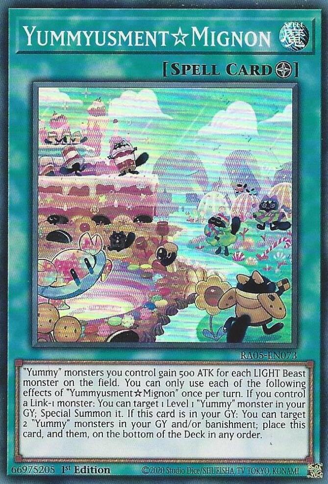 YummyusmentMignon RA05-EN073 card from Rarity Collection 5