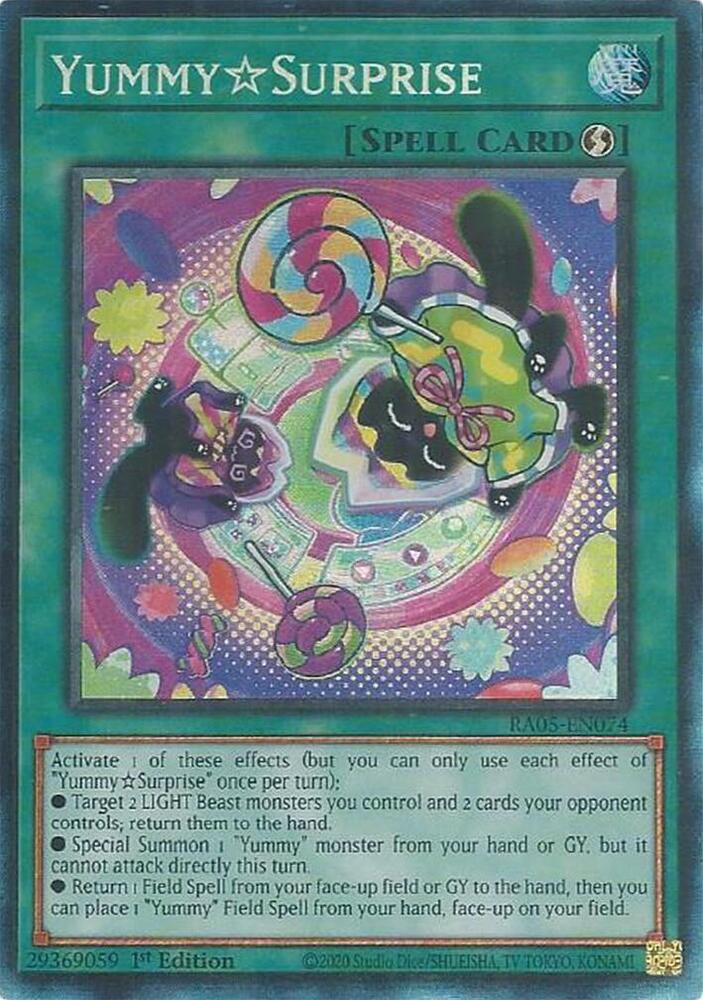 YummySurprise (PCR) RA05-EN074 card from Rarity Collection 5