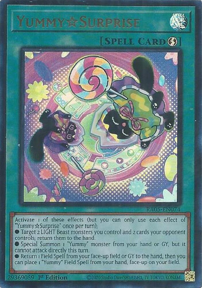 YummySurprise (Ultra Rare) RA05-EN074 card from Rarity Collection 5
