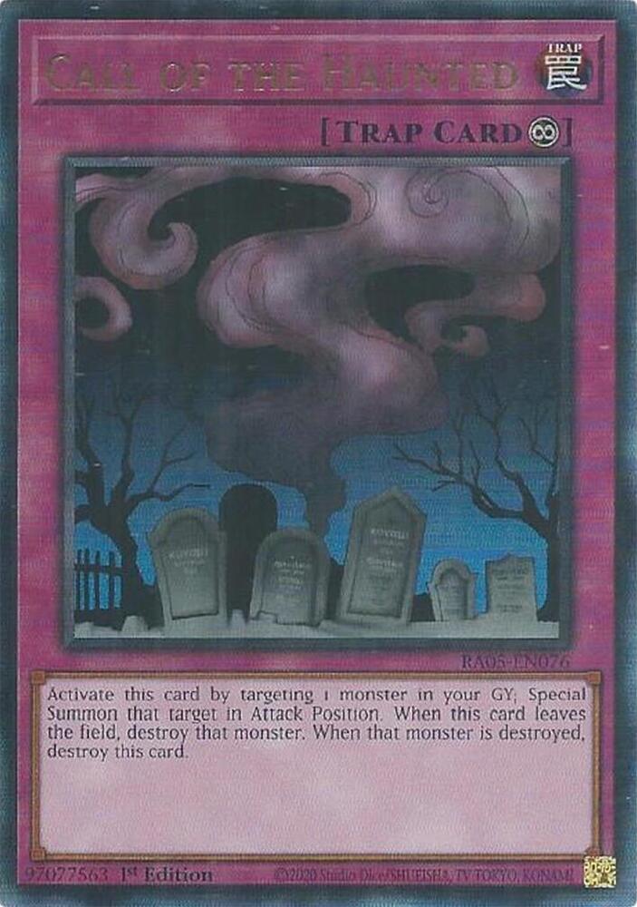 Call of the Haunted (PUR) RA05-EN076 card from Rarity Collection 5