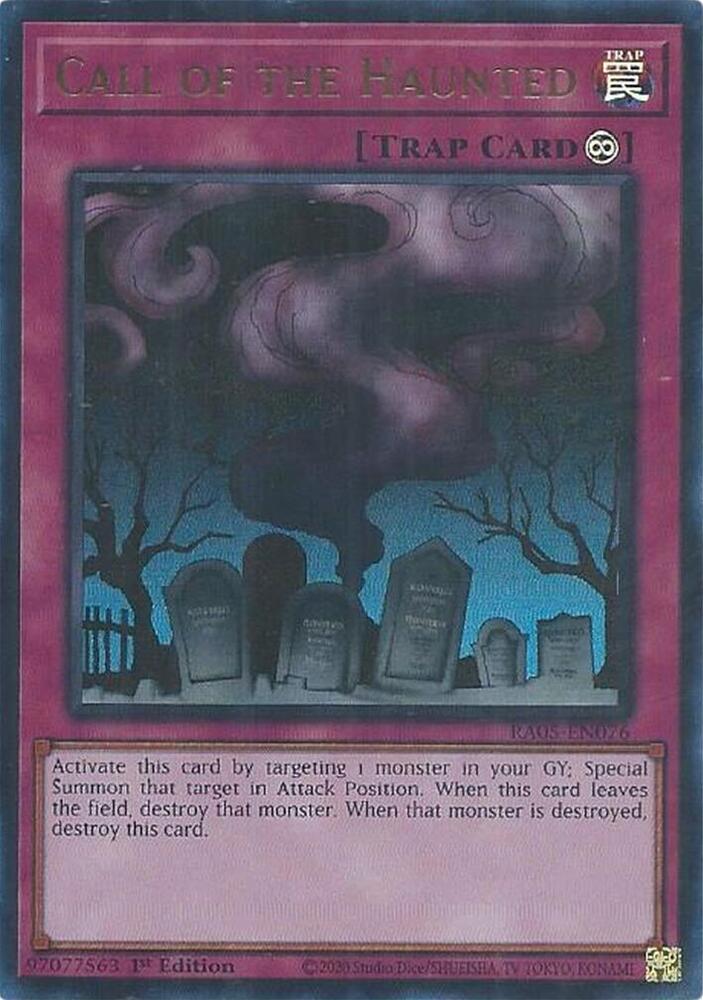 Call of the Haunted (Ultra Rare) RA05-EN076 card from Rarity Collection 5