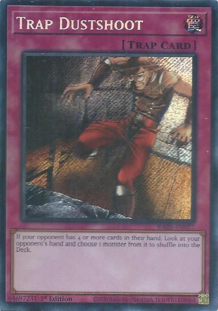 Trap Dustshoot (Secret Rare) RA05-EN077 card from Rarity Collection 5