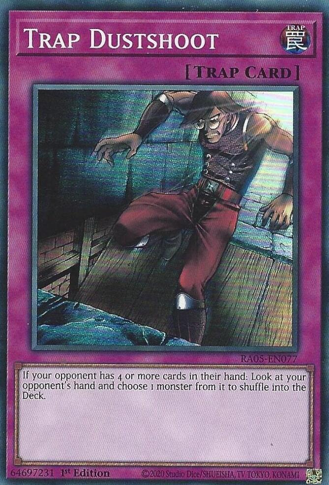 Trap Dustshoot RA05-EN077 card from Rarity Collection 5