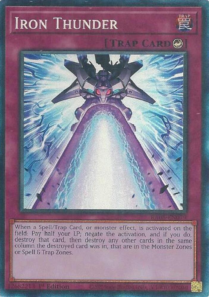 Iron Thunder (PCR) RA05-EN079 card from Rarity Collection 5
