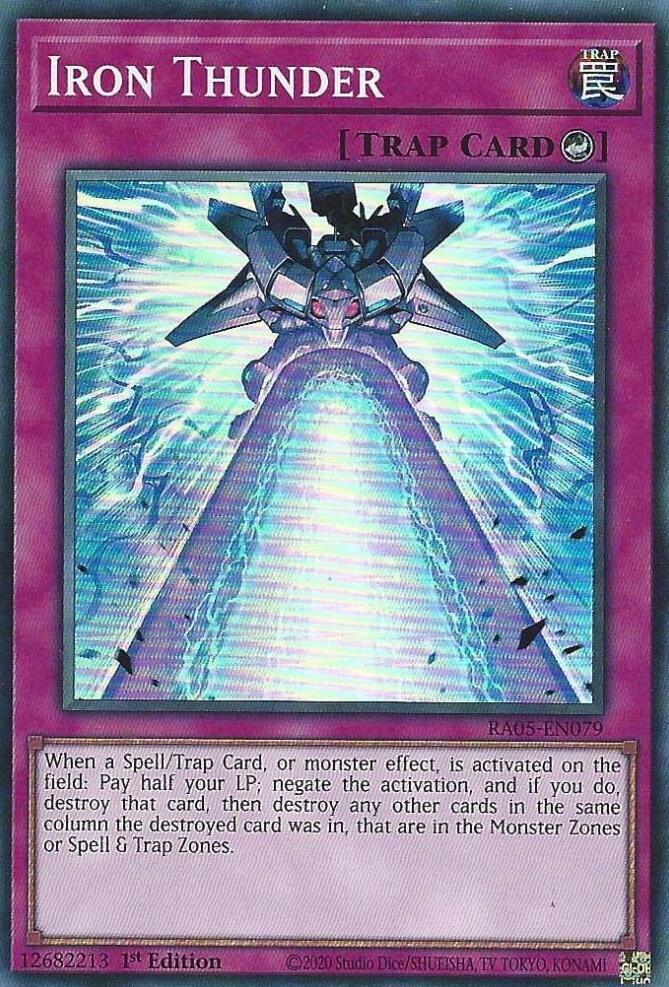 Iron Thunder RA05-EN079 card from Rarity Collection 5