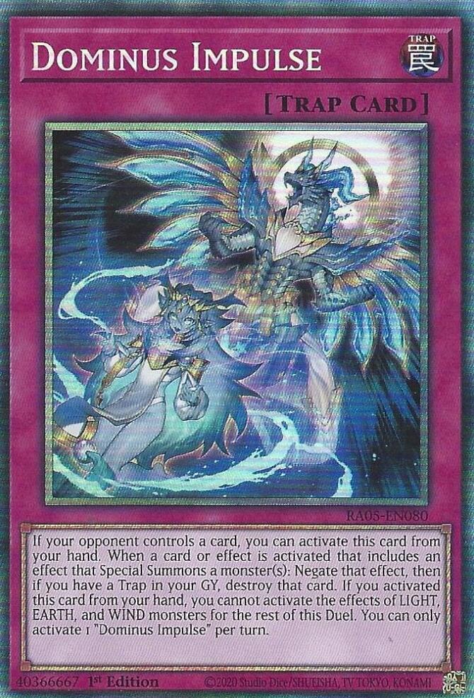 Dominus Impulse (PCR) RA05-EN080 card from Rarity Collection 5