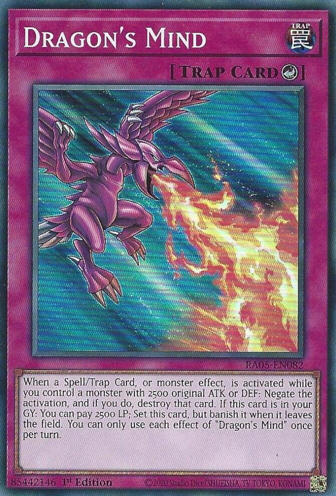 Dragon's Mind RA05-EN082 card from Rarity Collection 5